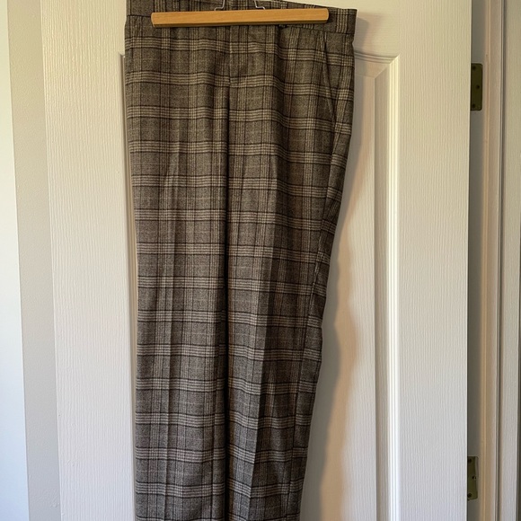 Brown plaid Dress pants, size 2 - Picture 2 of 5